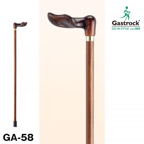 ドイツ・ガストロック社製 高級杖 GA-58 左手用変形グリップステッキ
